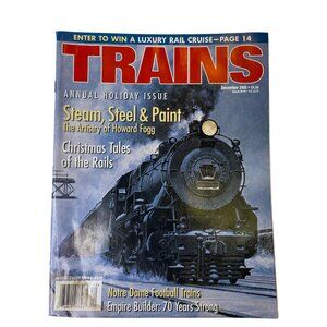 Trains Magazine December 2000 Vol 60 no 12 Railroad Enthusiast Book u Holiday Is